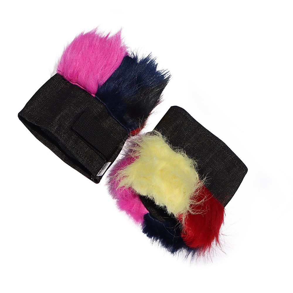 Pair of Fire Poi Fluffy Head Covers