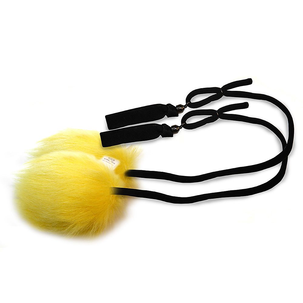 Pair of Fluffy Poi with Pro Strap Cole Cord