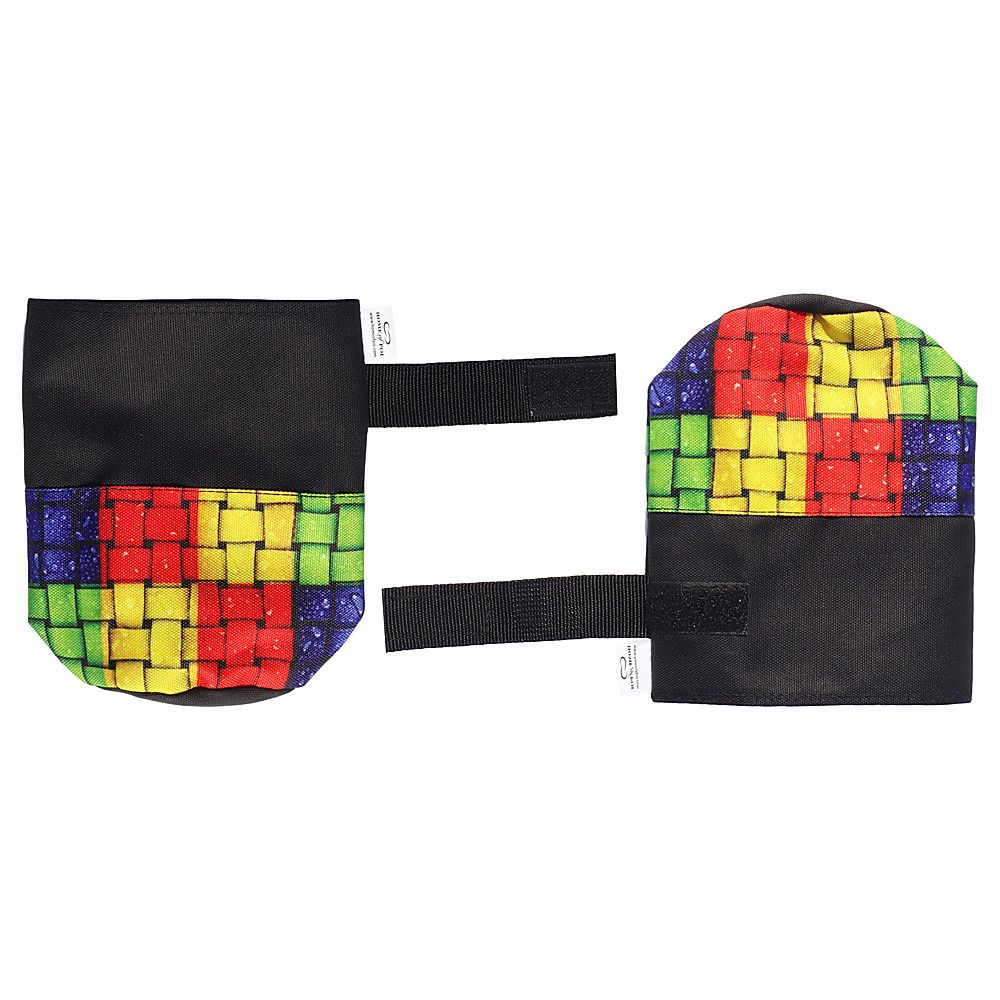 Pair of Fire Poi Designed Head Covers