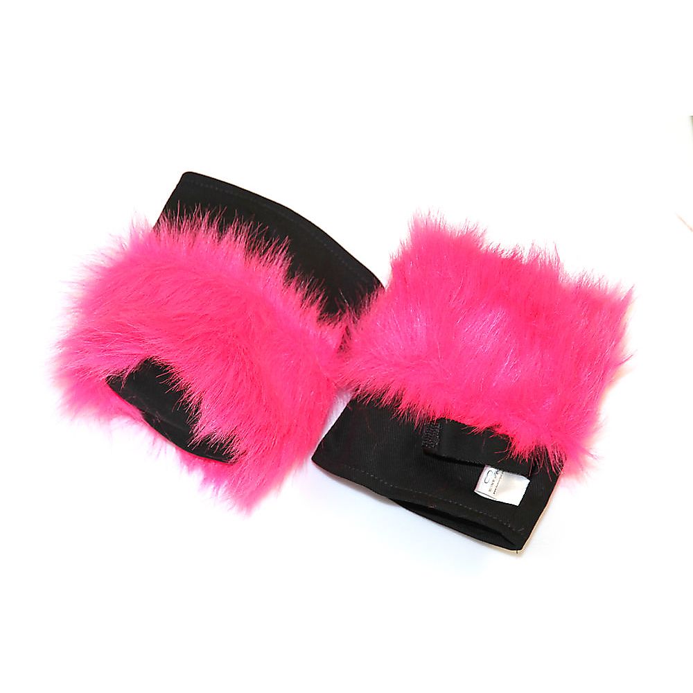 Pair of Fire Poi Fluffy Head Covers