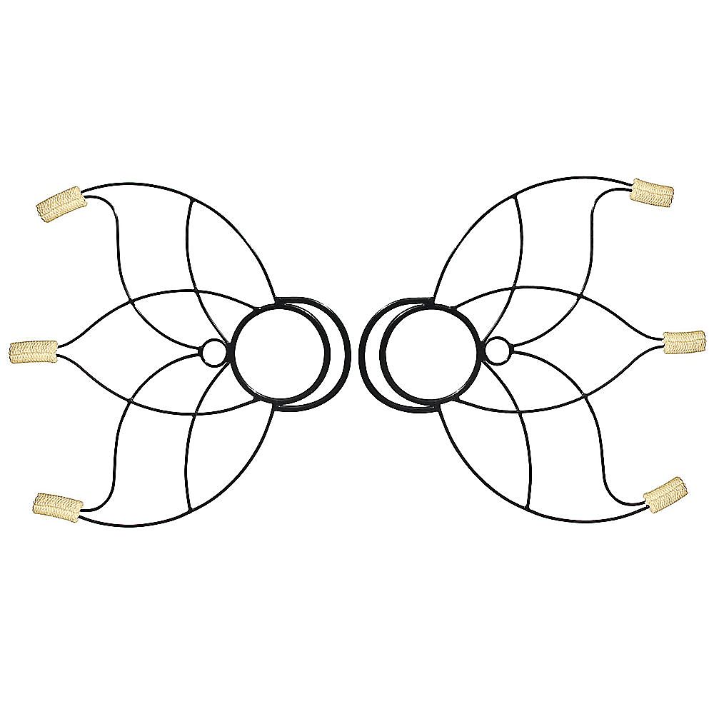 Pair of Small Lotus Fire Fans