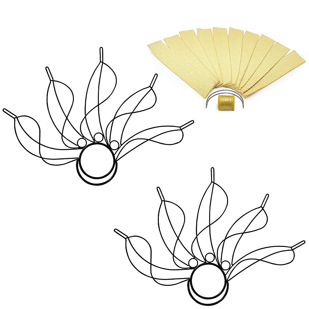 Pair of Whirly Fire Fans 50mm Wick Kit - Make Your Own