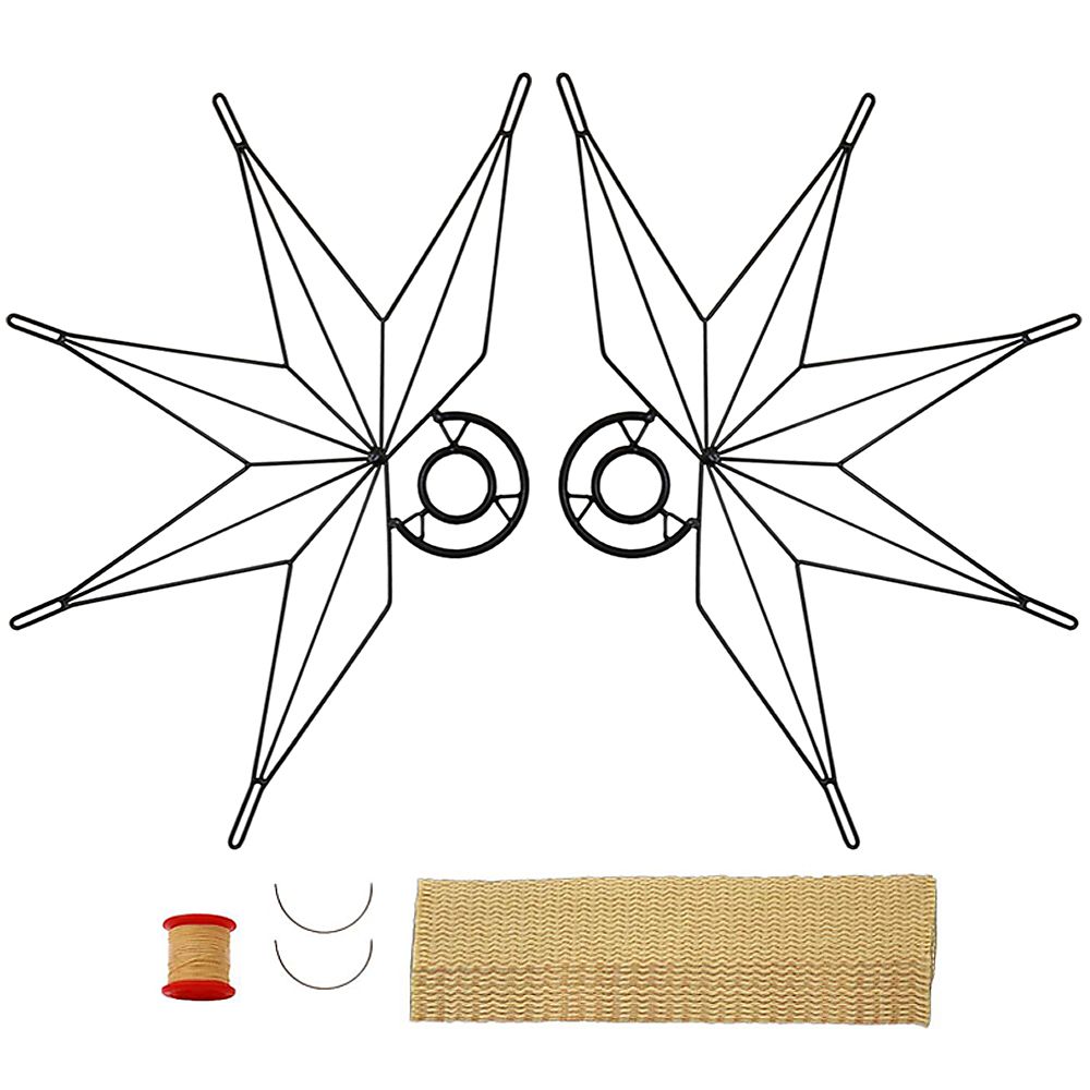Pair of Nautical Fire Fans with 2.5inch Wick Kit - Make your Own