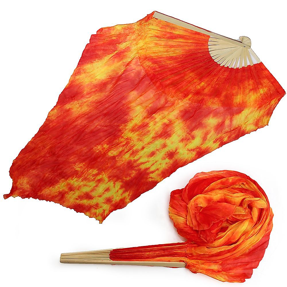 Pair of Silk Folding Fans