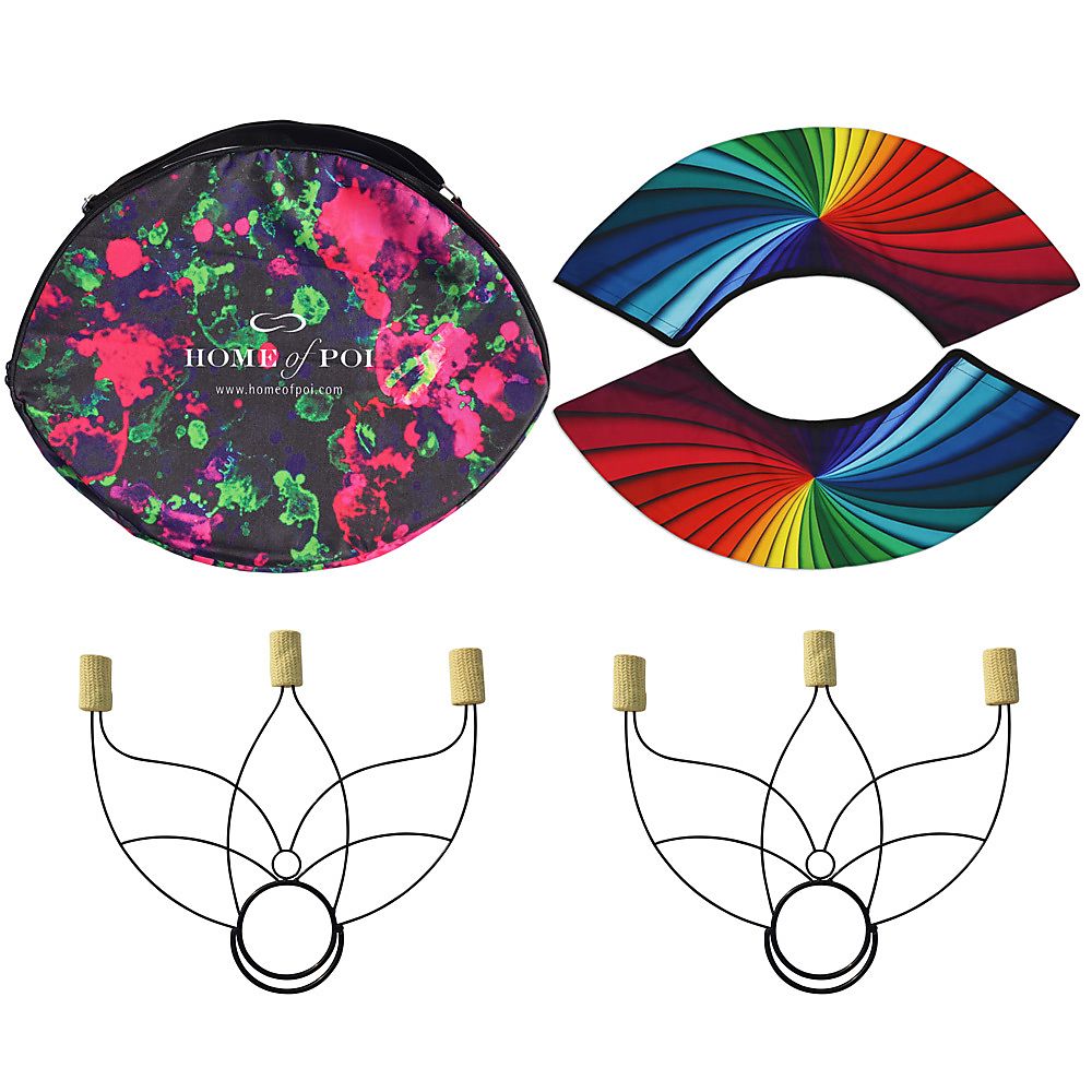 Paire de petits ventilateurs Lotus Fire avec sac de transport