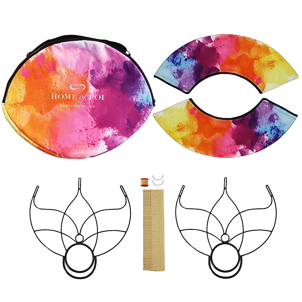 Pair of Small Lotus Fire Fans 50mm Wick Kit - Make Your Own