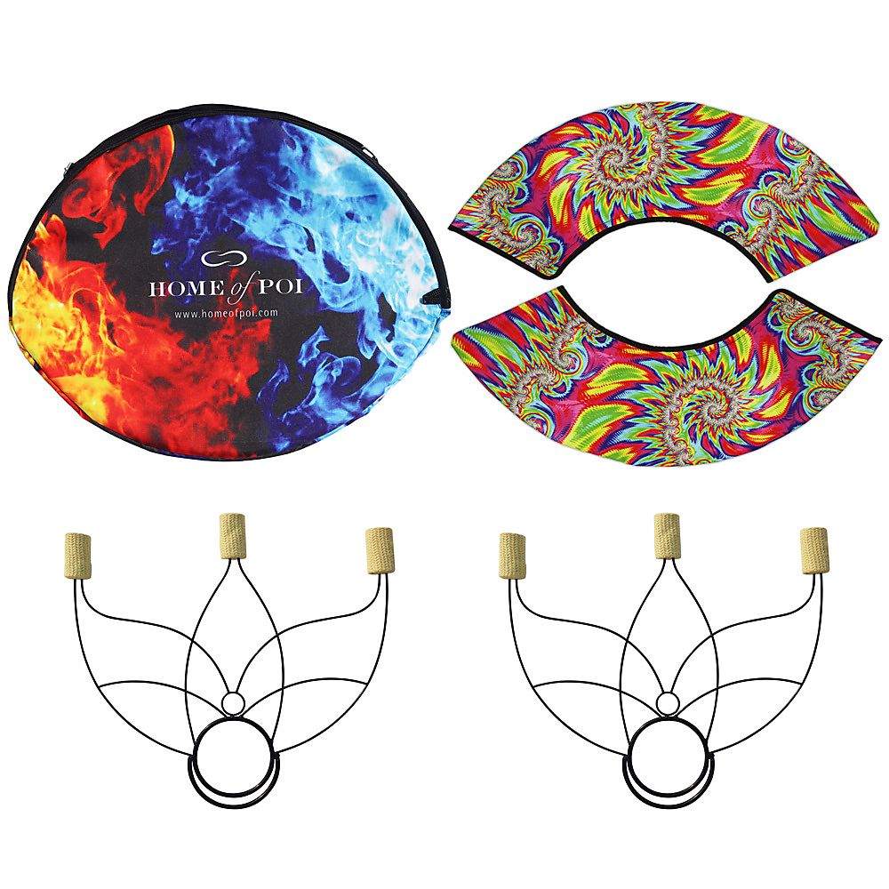 Paire de petits ventilateurs Lotus Fire avec sac de transport