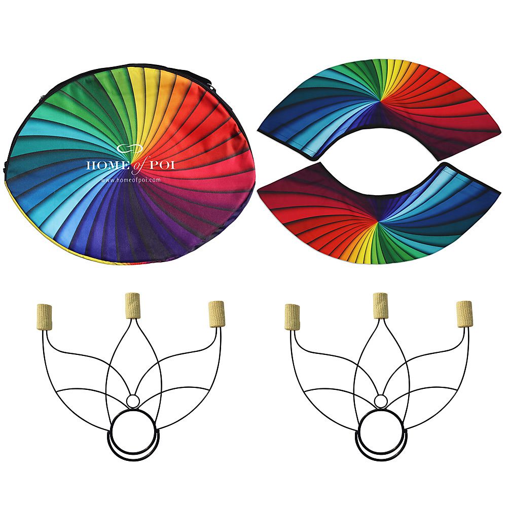 Paire de petits ventilateurs Lotus Fire avec sac de transport