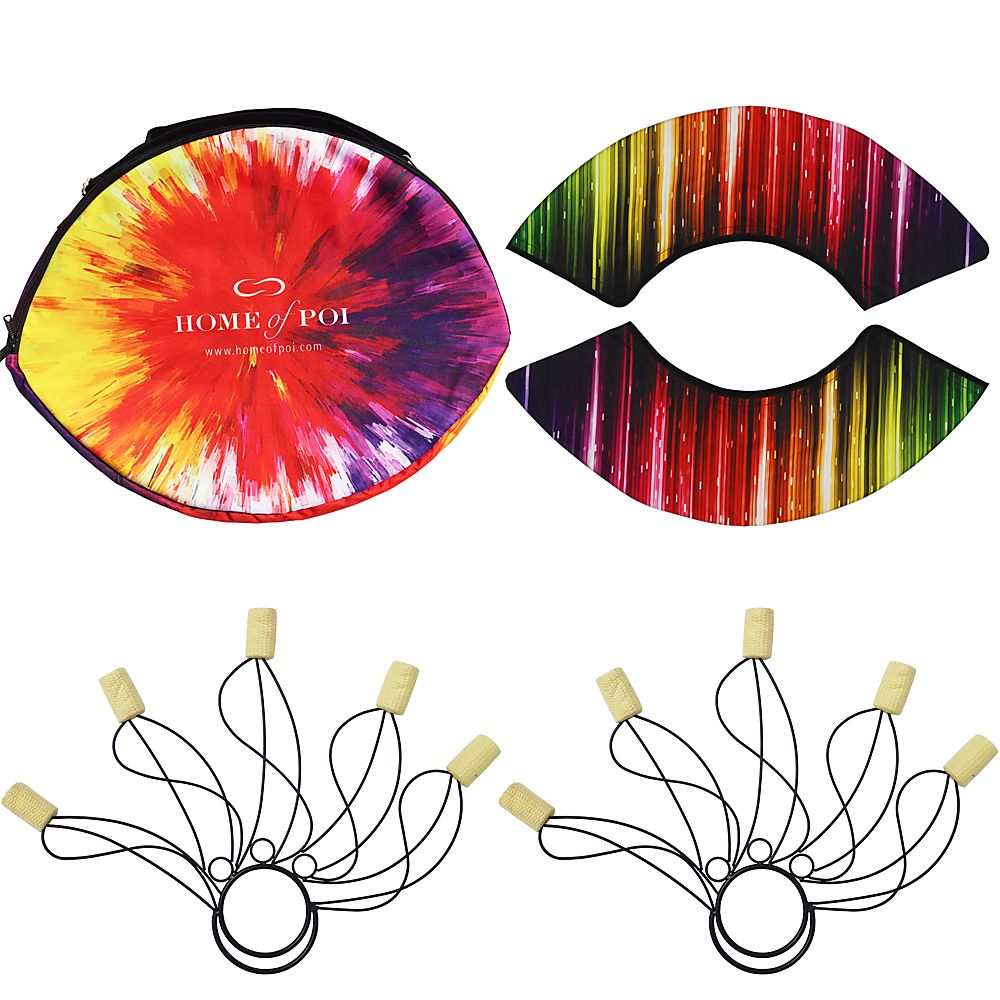 Pair of Whirly Fire Fans with Carry Bag