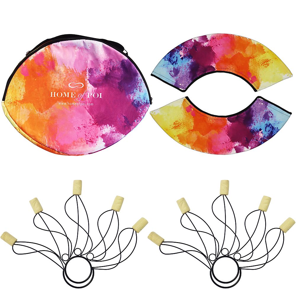 Pair of Whirly Fire Fans with Carry Bag