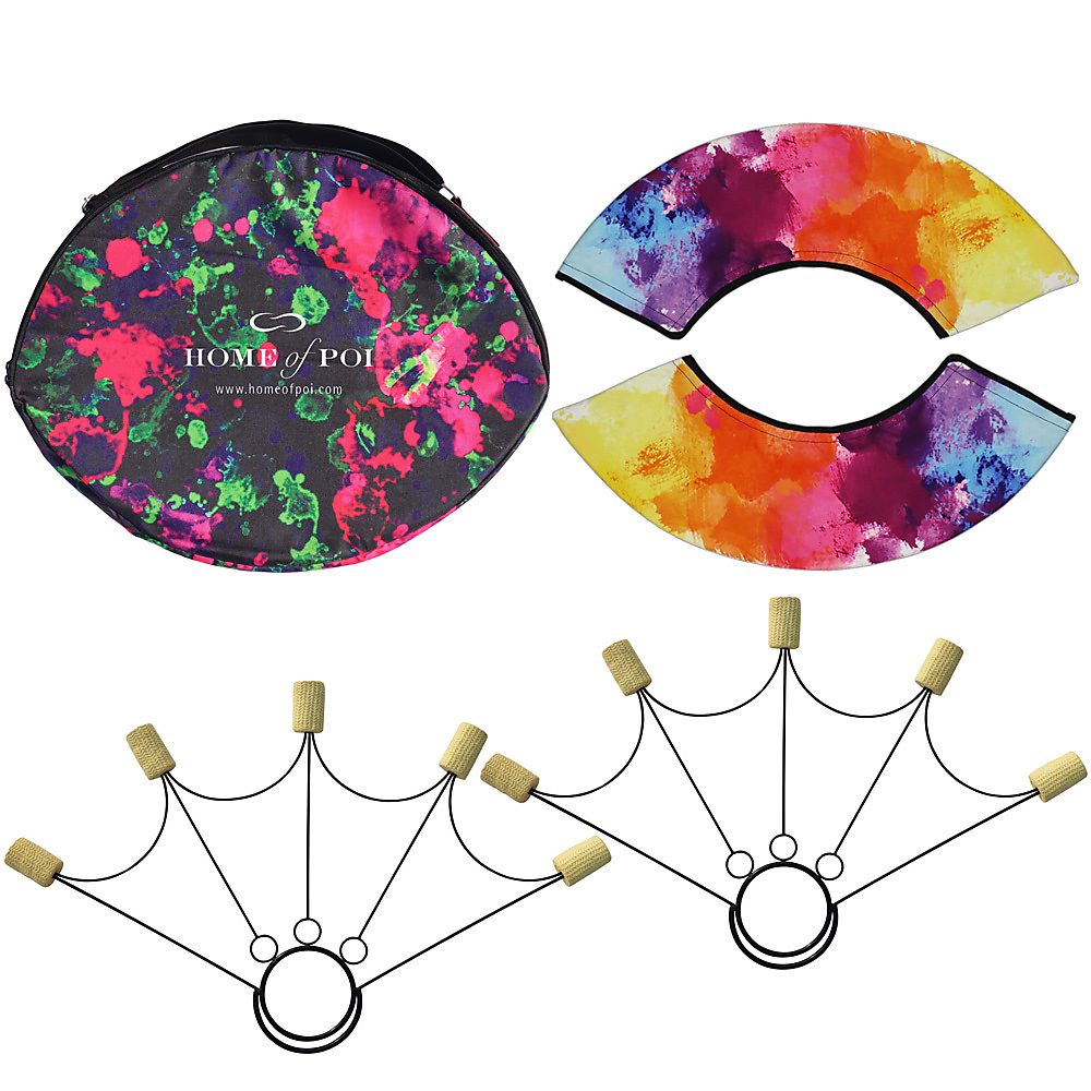 Pair of Spider Fire Fans with Carry Bag