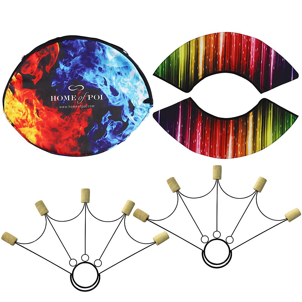 Pair of Spider Fire Fans with Carry Bag