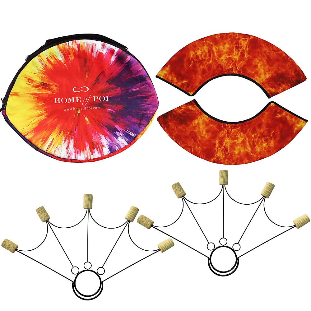 Pair of Spider Fire Fans with Carry Bag