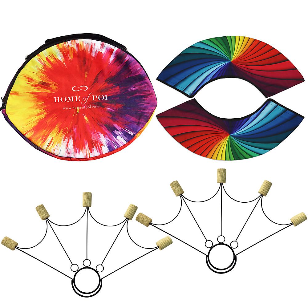 Pair of Spider Fire Fans with Carry Bag