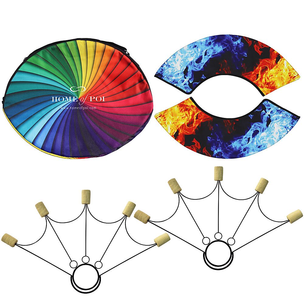 Pair of Spider Fire Fans with Carry Bag