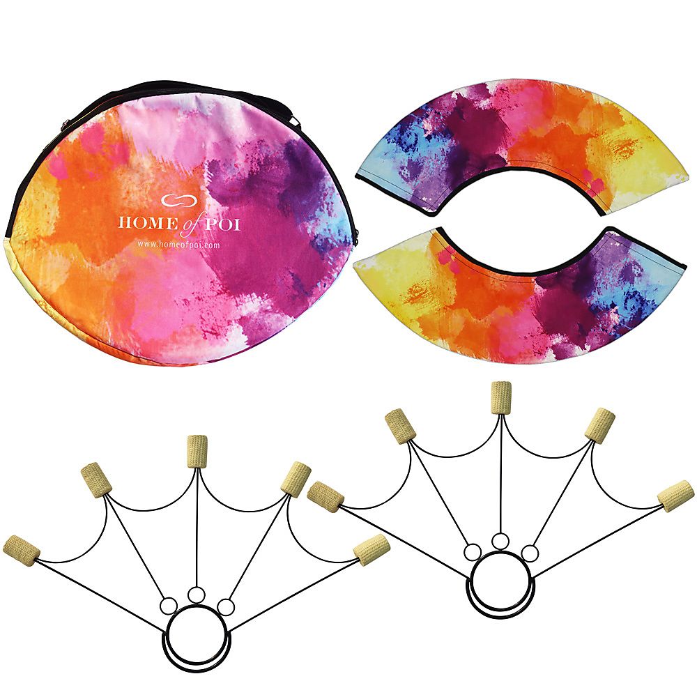 Pair of Spider Fire Fans with Carry Bag