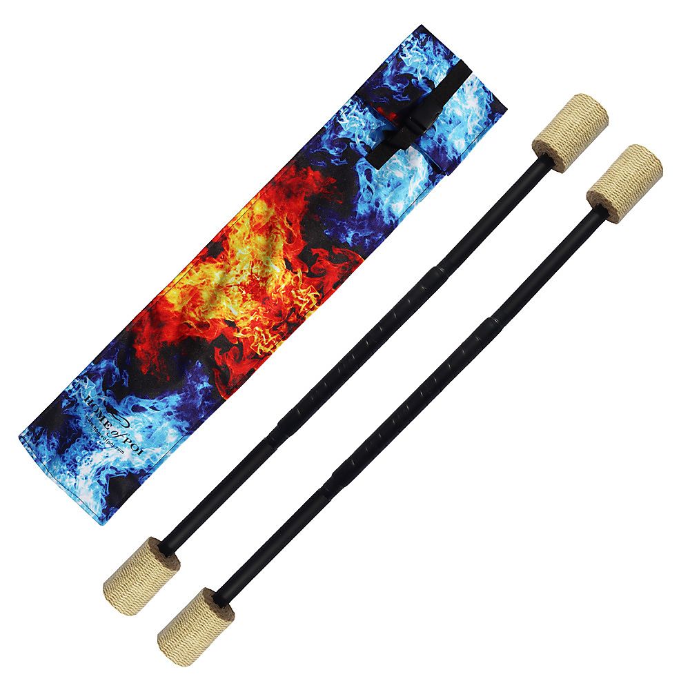 Pair of Short Twirling Fire Batons