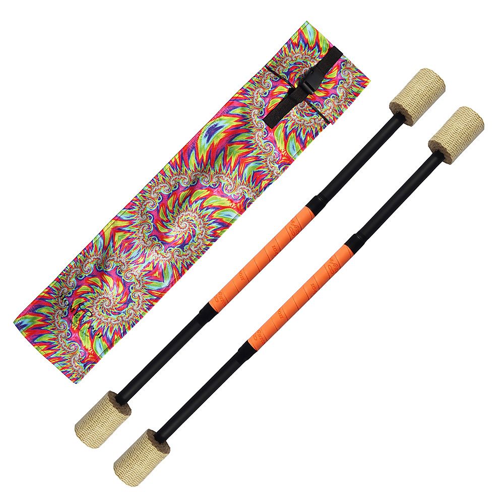 Pair of Short Twirling Fire Batons