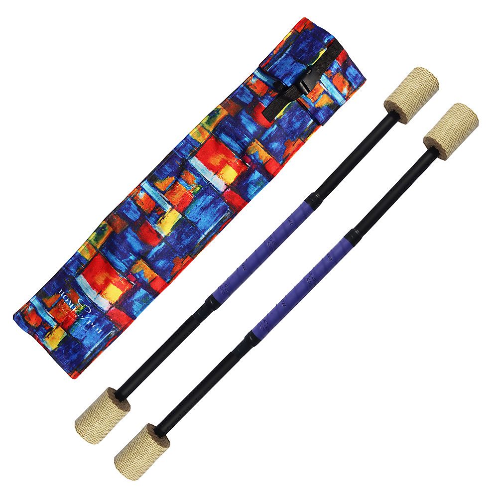 Pair of Short Twirling Fire Batons