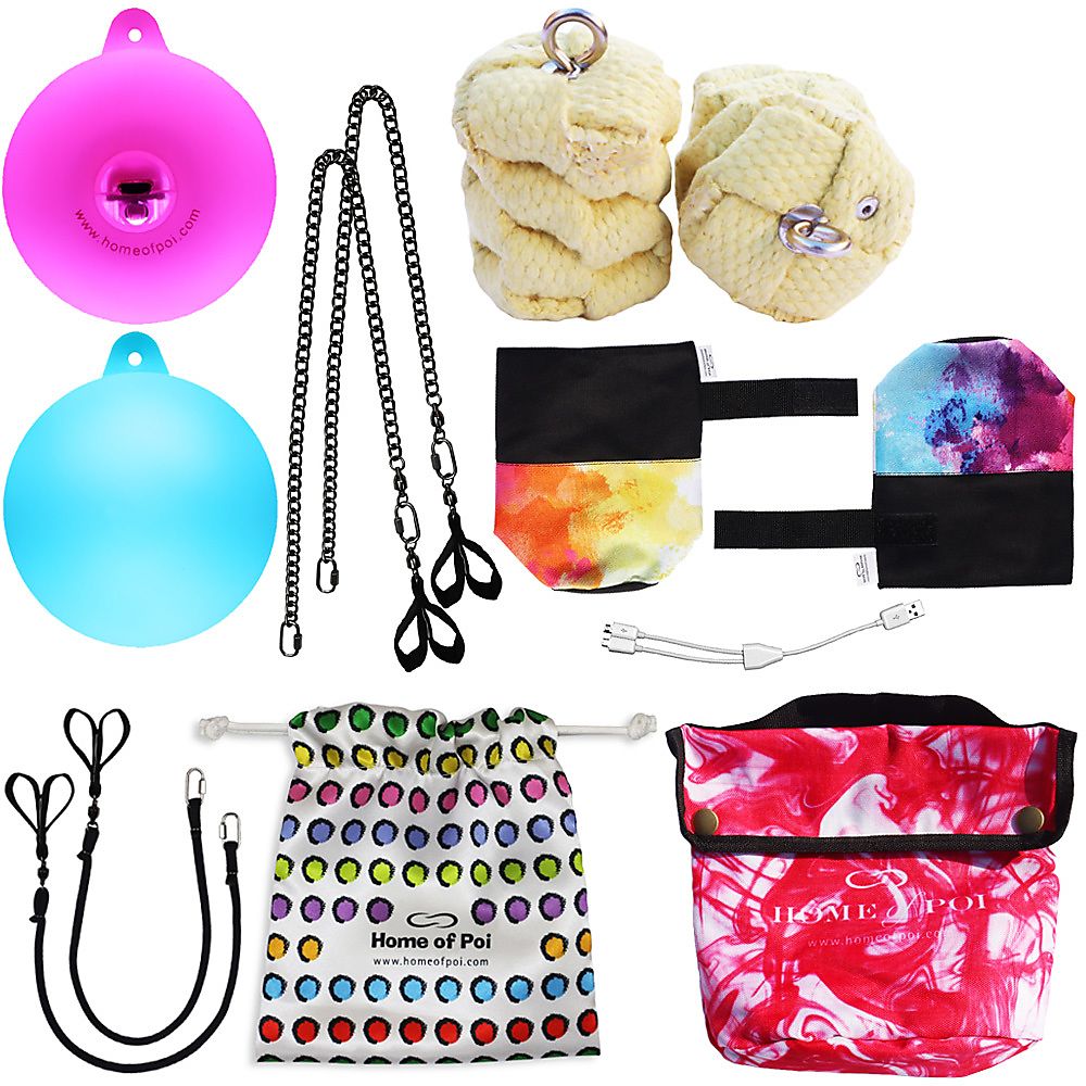 Twista Fire Poi Medium and 11 Mode Multi-Function LED Poi set