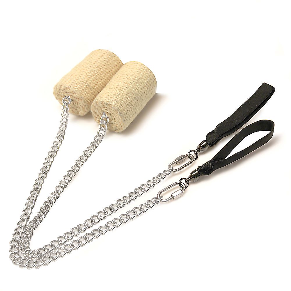 Pair of Pro Strap Chain - 2.5 Inch / 65mm - Weka Fire Poi with Carry Bag