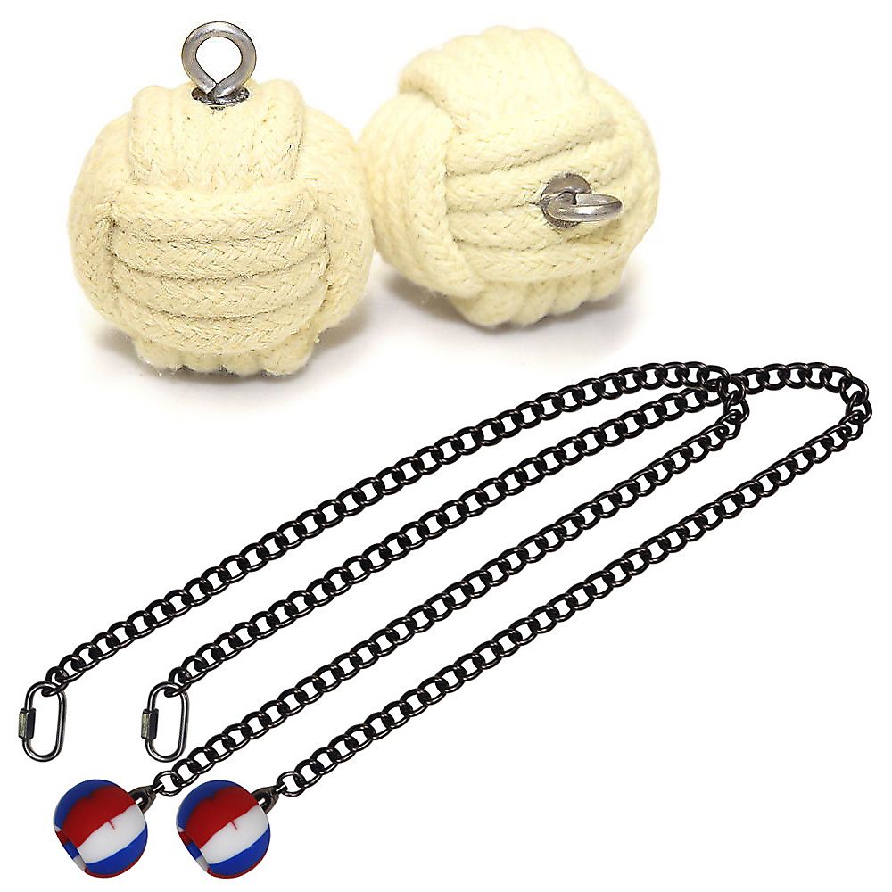 Pair of Expert Medium Monkey Fist Fire Poi