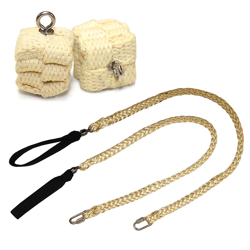 Pair of Pro Technora Medium Block Fire Poi