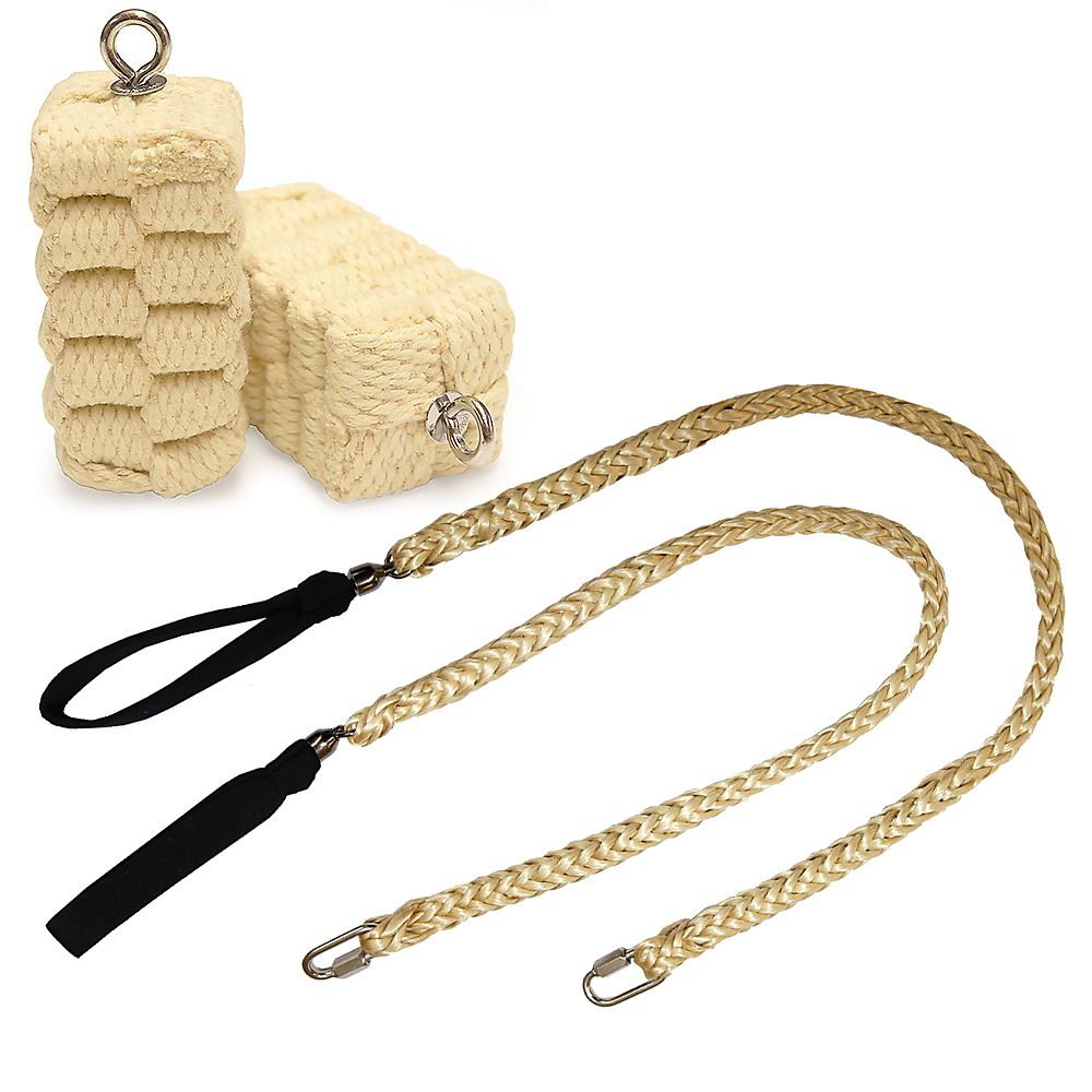 Pair of Pro Technora Extra Large Block Fire Poi