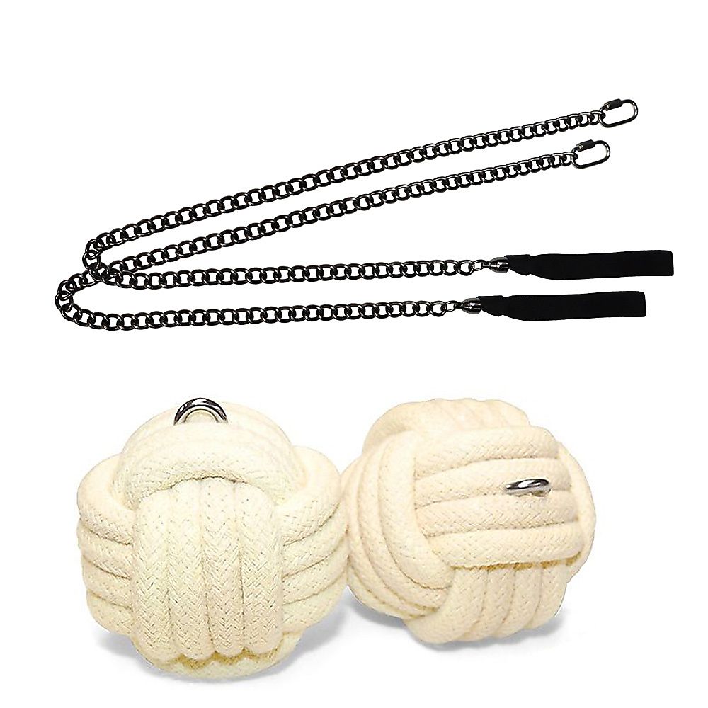 Pair of Pro Extra Large Monkey Fist Fire Poi