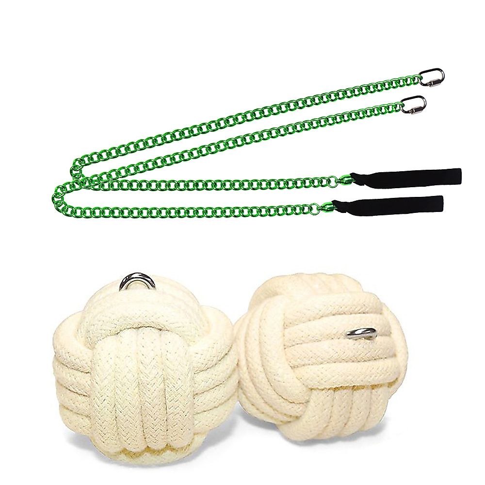 Pair of Pro Extra Large Monkey Fist Fire Poi