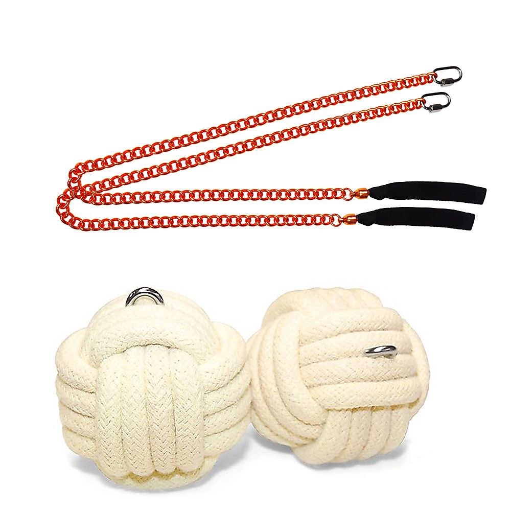 Pair of Pro Extra Large Monkey Fist Fire Poi
