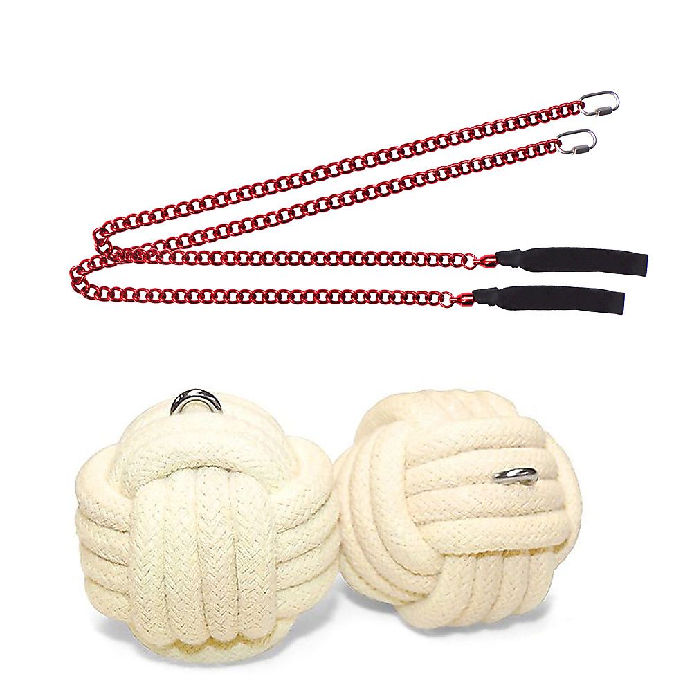 Pair of Pro Extra Large Monkey Fist Fire Poi