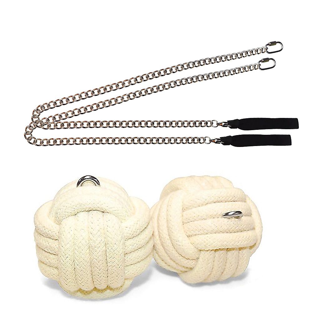 Pair of Pro Extra Large Monkey Fist Fire Poi