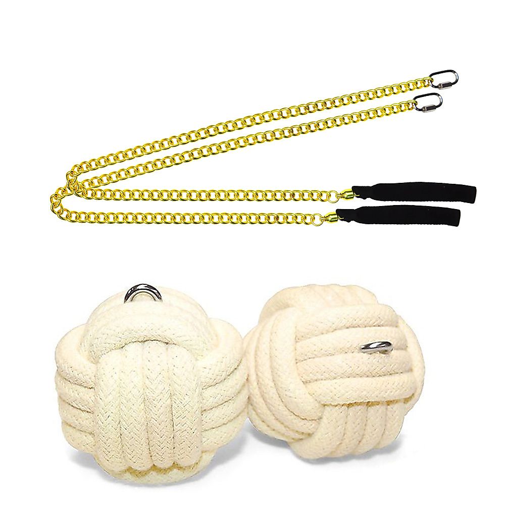 Pair of Pro Extra Large Monkey Fist Fire Poi