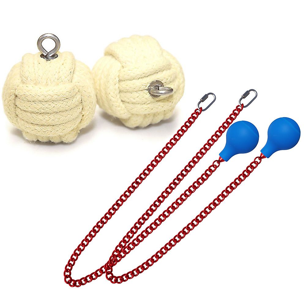 Pair of Pro Medium Monkey Fist Fire Poi