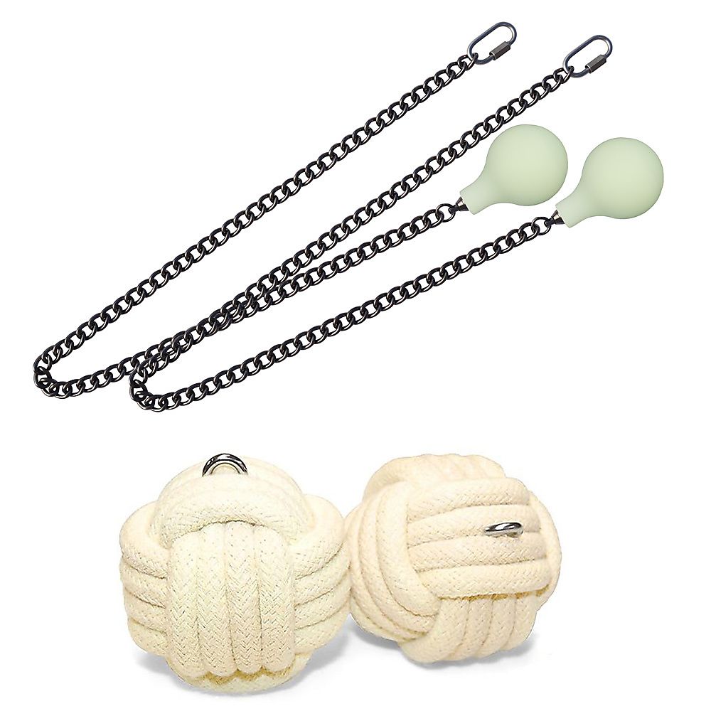 Pair of Pro Extra Large Monkey Fist Fire Poi