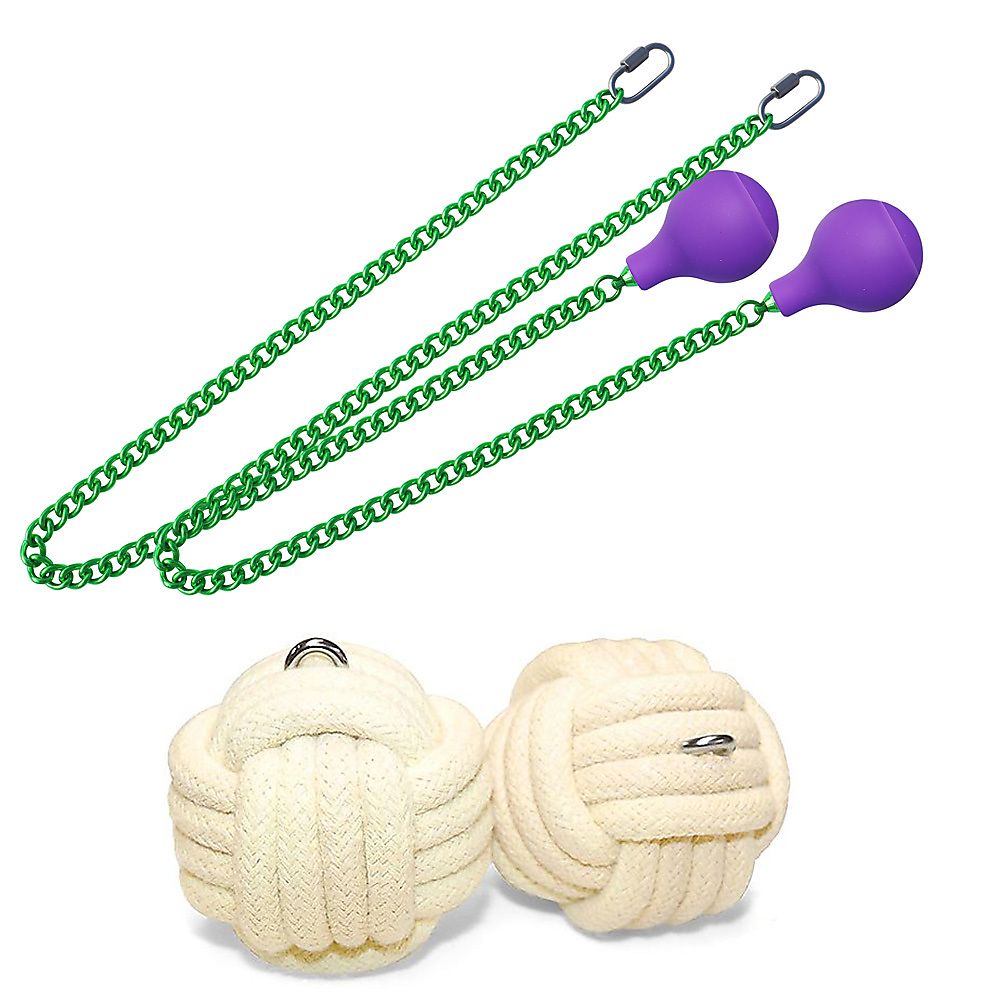 Pair of Pro Extra Large Monkey Fist Fire Poi