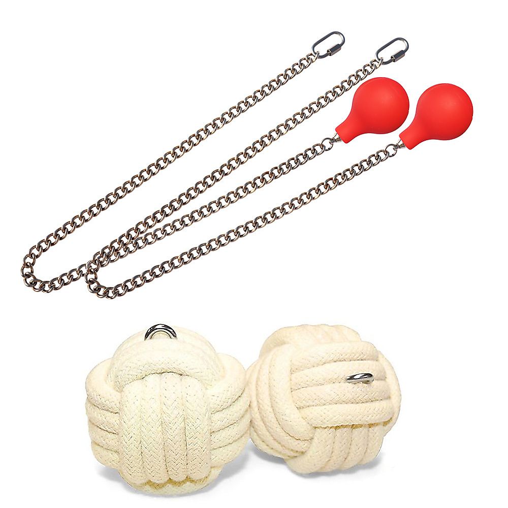 Pair of Pro Extra Large Monkey Fist Fire Poi