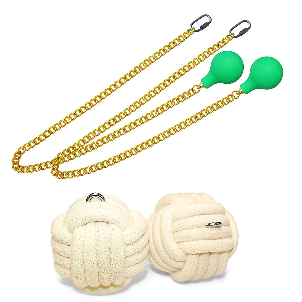 Pair of Pro Extra Large Monkey Fist Fire Poi