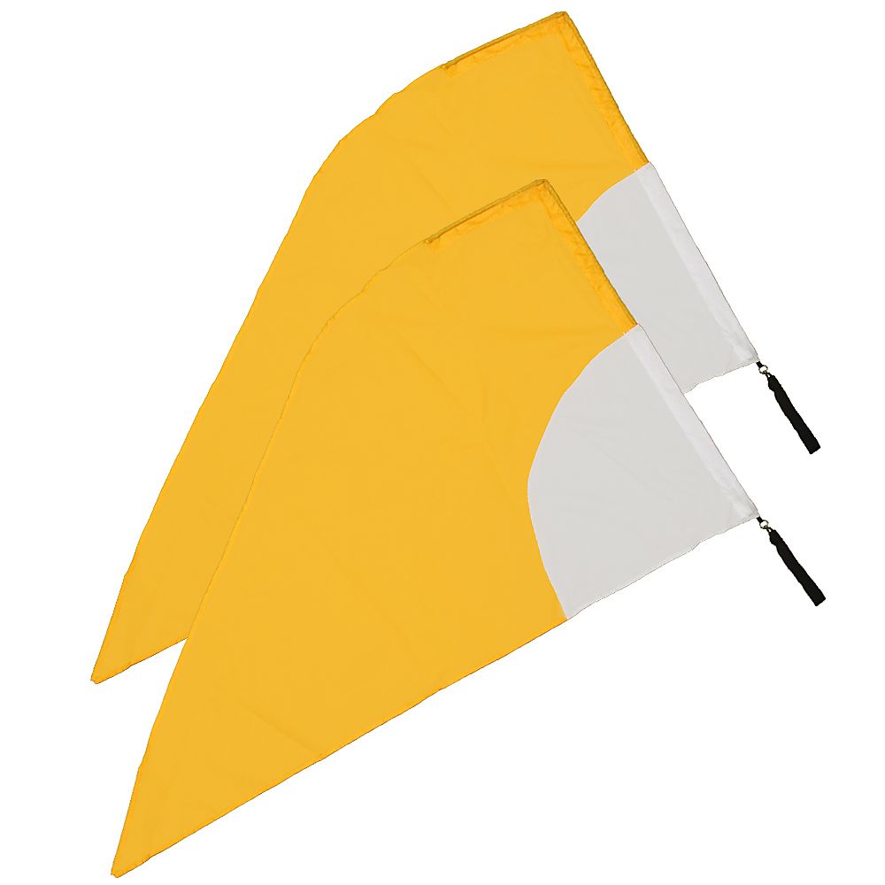 Pair of Dual Color Flag Poi with Carry Bag