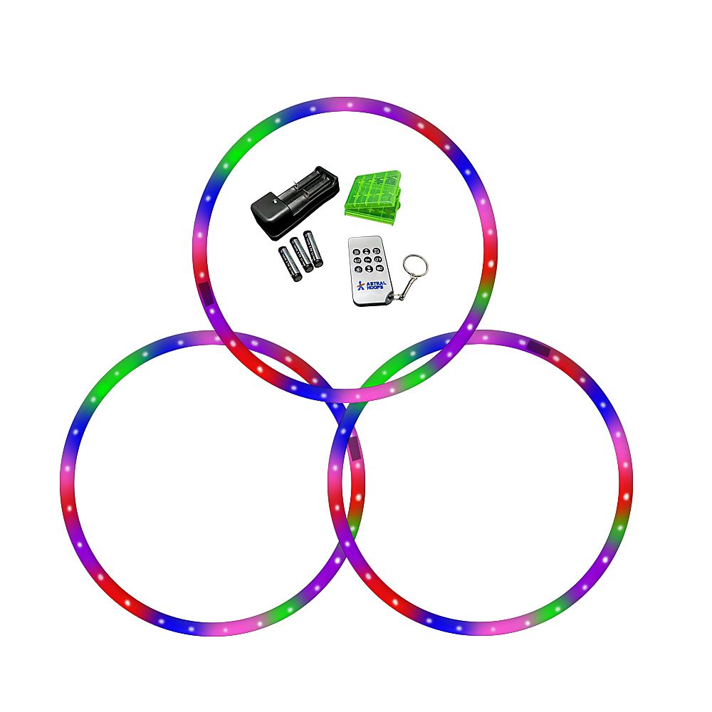 Set of 3 Starlight Juggling LED Hoops