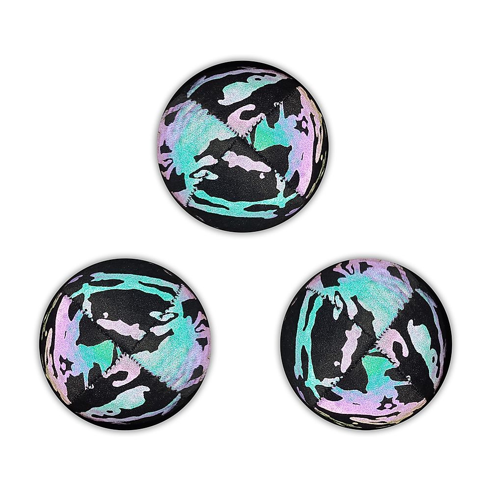 Set of Bright Reflection Juggling Balls