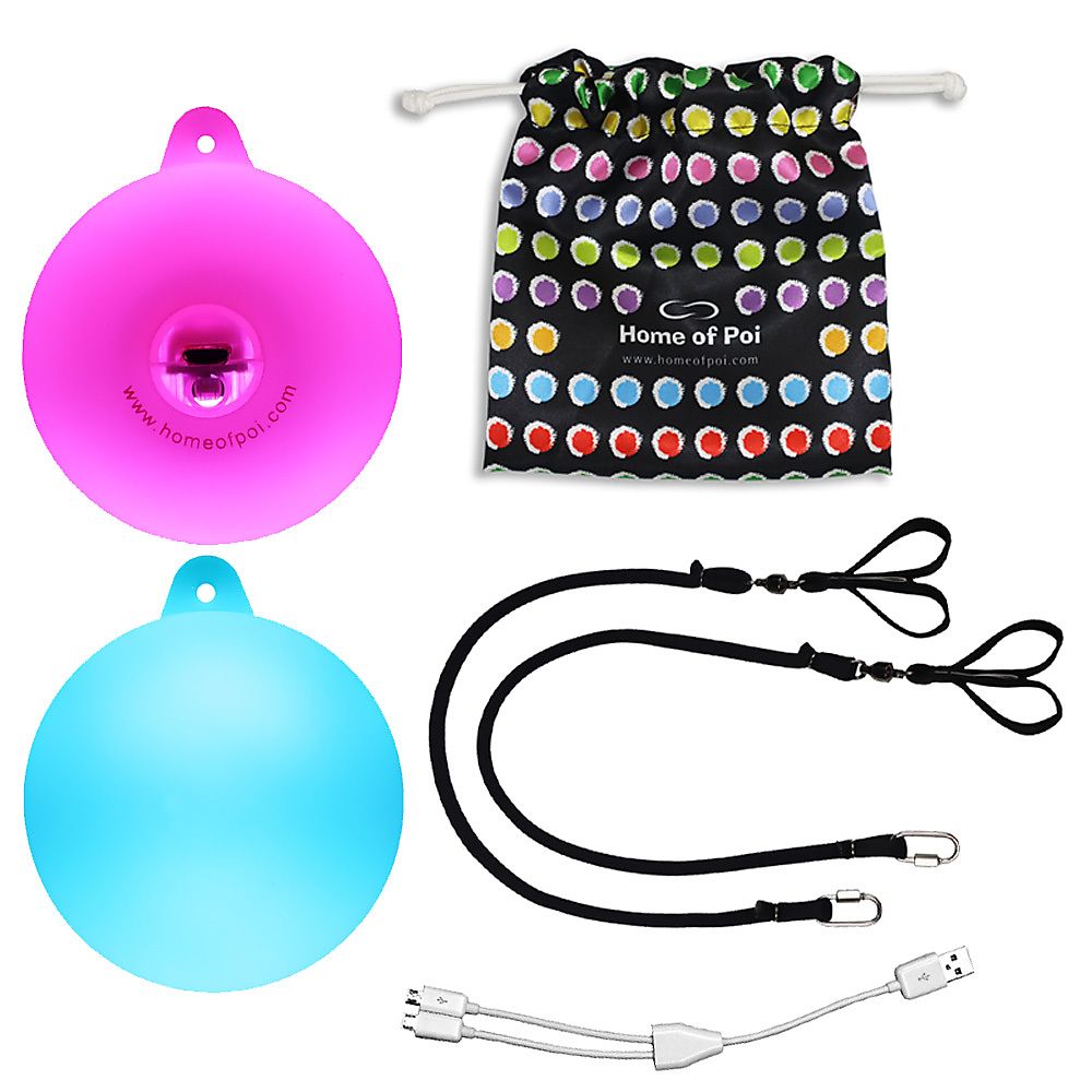 Pair of Pro Multi-Function Rechargeable Poi