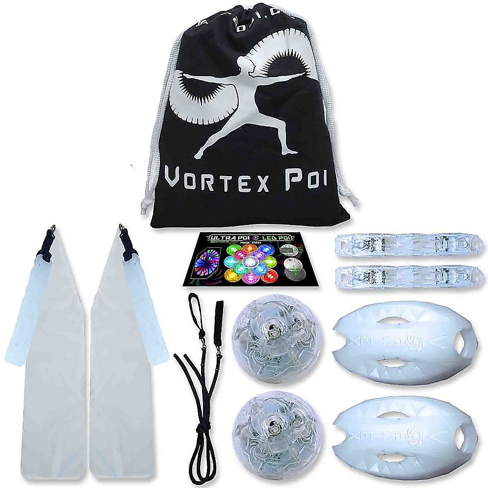Vortex LED Poi Set with Helix Handles