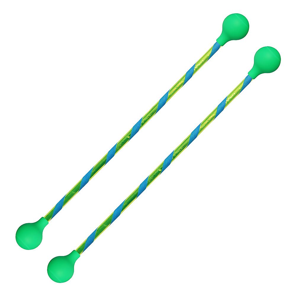 Pair of Striped Twirling Baton