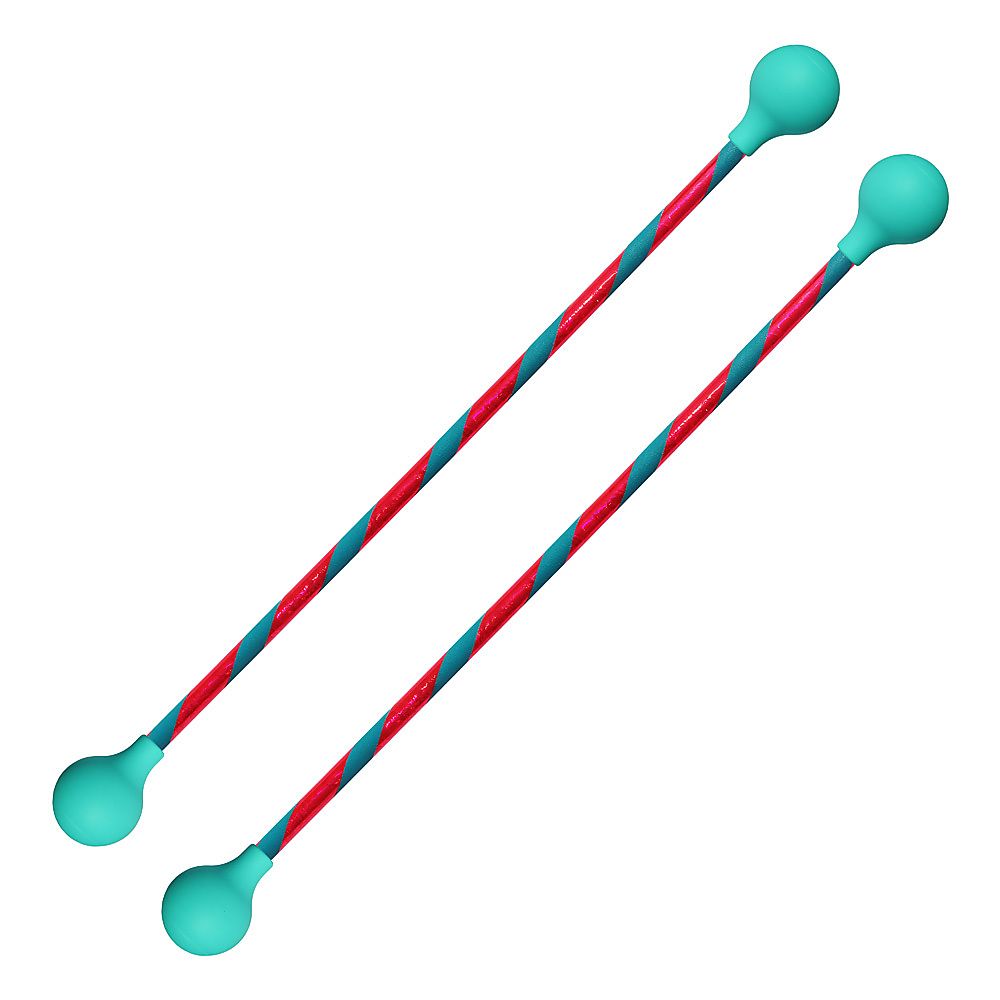 Pair of Striped Twirling Baton