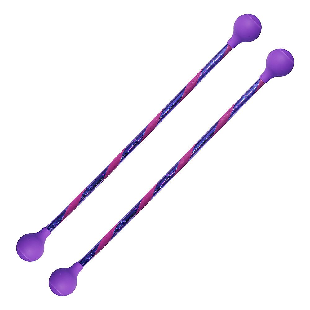 Pair of Striped Twirling Baton