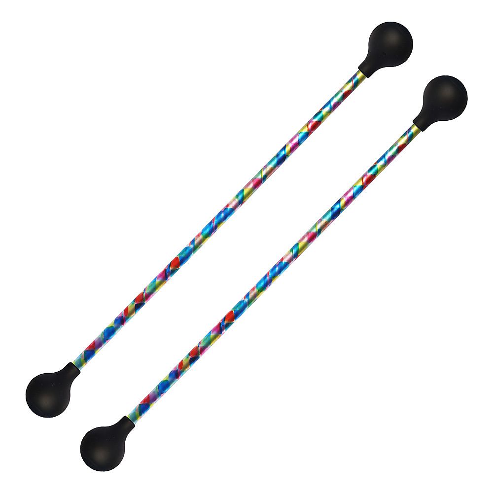 Pair of Striped Twirling Baton