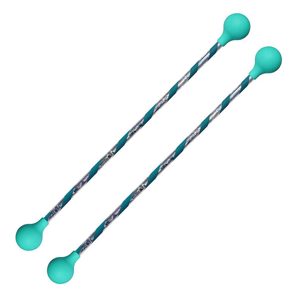 Pair of Striped Twirling Baton