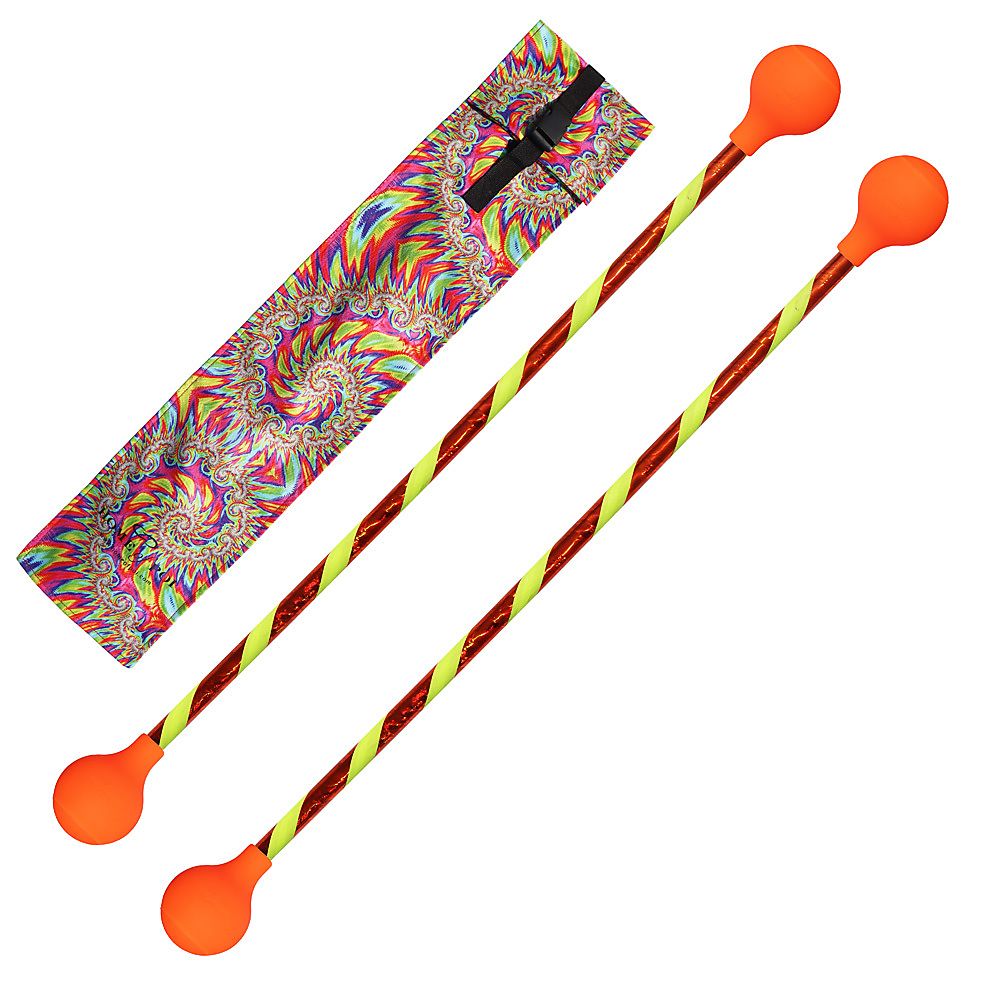 Set of Striped Twirling Baton